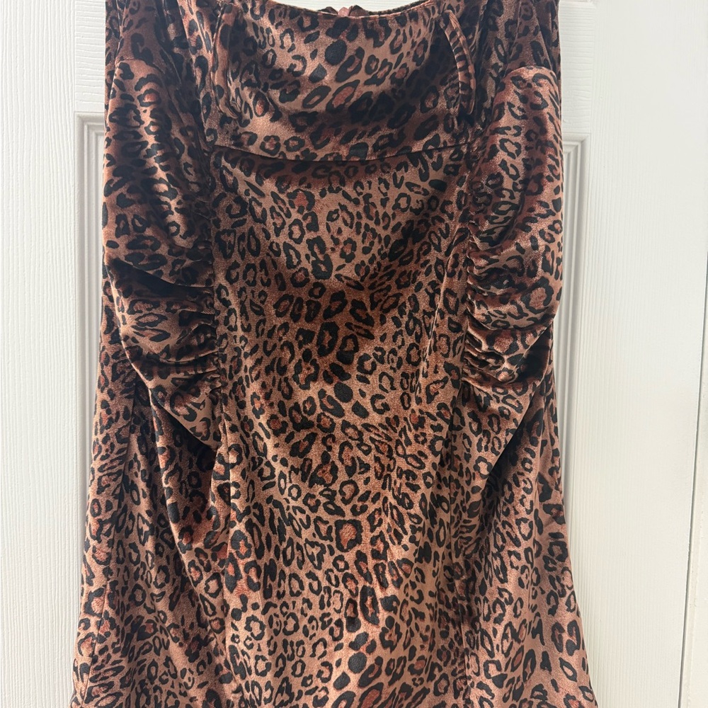 Leopard Print Women's Skirt